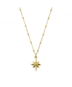ChloBo ChloBo Gold Bobble Chain Lucky Star Necklace