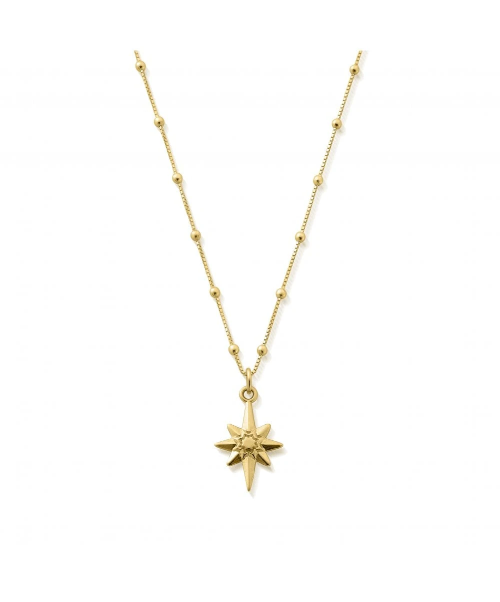 ChloBo ChloBo Gold Bobble Chain Lucky Star Necklace 3 ChloBo ChloBo Gold Bobble Chain Lucky Star Necklace