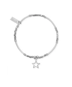 ChloBo ChloBo Mini Noodle Cube Open Star Bracelet