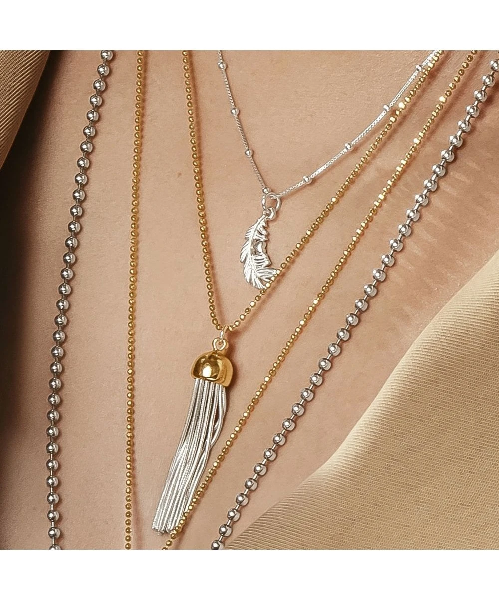 ChloBo ChloBo Silver Chain Heart In Feather Necklace 4 ChloBo ChloBo Silver Chain Heart In Feather Necklace - Image 2