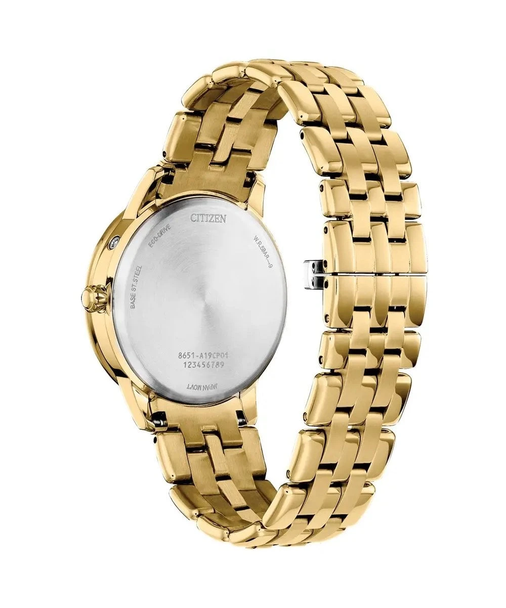 Citizen Citizen Eco-Drive Calendrier Moonphase Gold Plated Ladies Bracelet Watch 4 Citizen Citizen Eco-Drive Calendrier Moonphase Gold Plated Ladies Bracelet Watch - Image 2