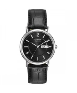 Citizen Citizen Eco-Drive Gents Black Strap Watch