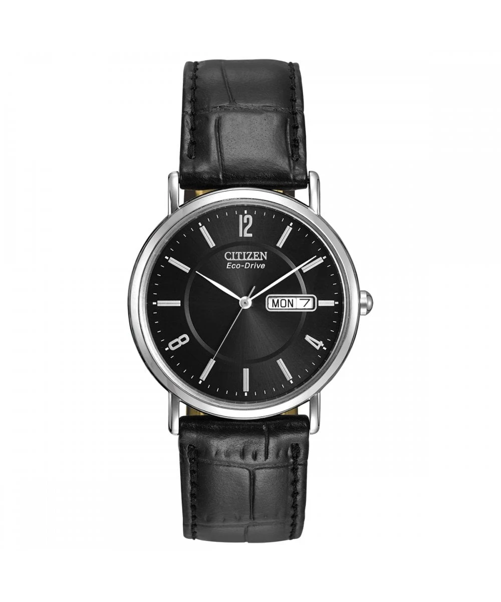 Citizen Citizen Eco-Drive Gents Black Strap Watch 3 Citizen Citizen Eco-Drive Gents Black Strap Watch
