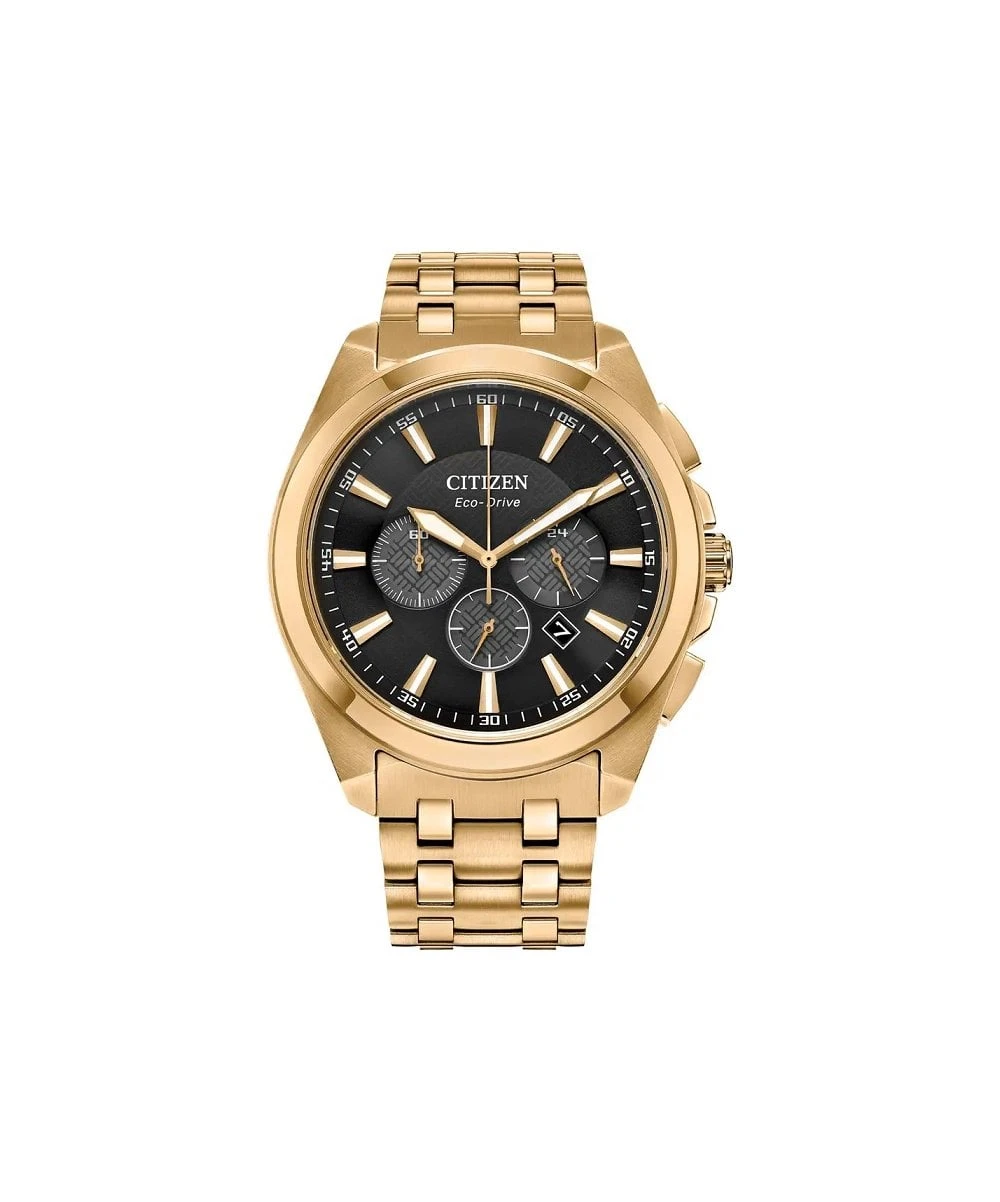 Citizen Citizen Eco-Drive Gold Plated Chronograph Gents Bracelet Watch 3 Citizen Citizen Eco-Drive Gold Plated Chronograph Gents Bracelet Watch