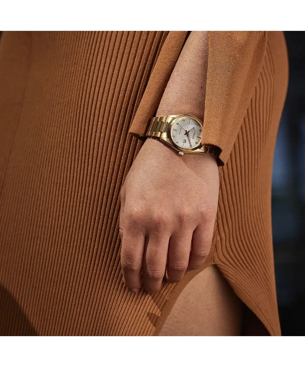 Citizen Citizen Eco-Drive Gold Plated Diamond Ladies Bracelet Watch 5 Citizen Citizen Eco-Drive Gold Plated Diamond Ladies Bracelet Watch - Image 3