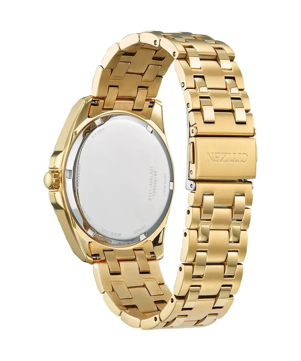 Citizen Citizen Eco-Drive Gold Plated Gents Bracelet Watch 5 Citizen Citizen Eco-Drive Gold Plated Gents Bracelet Watch - Image 3