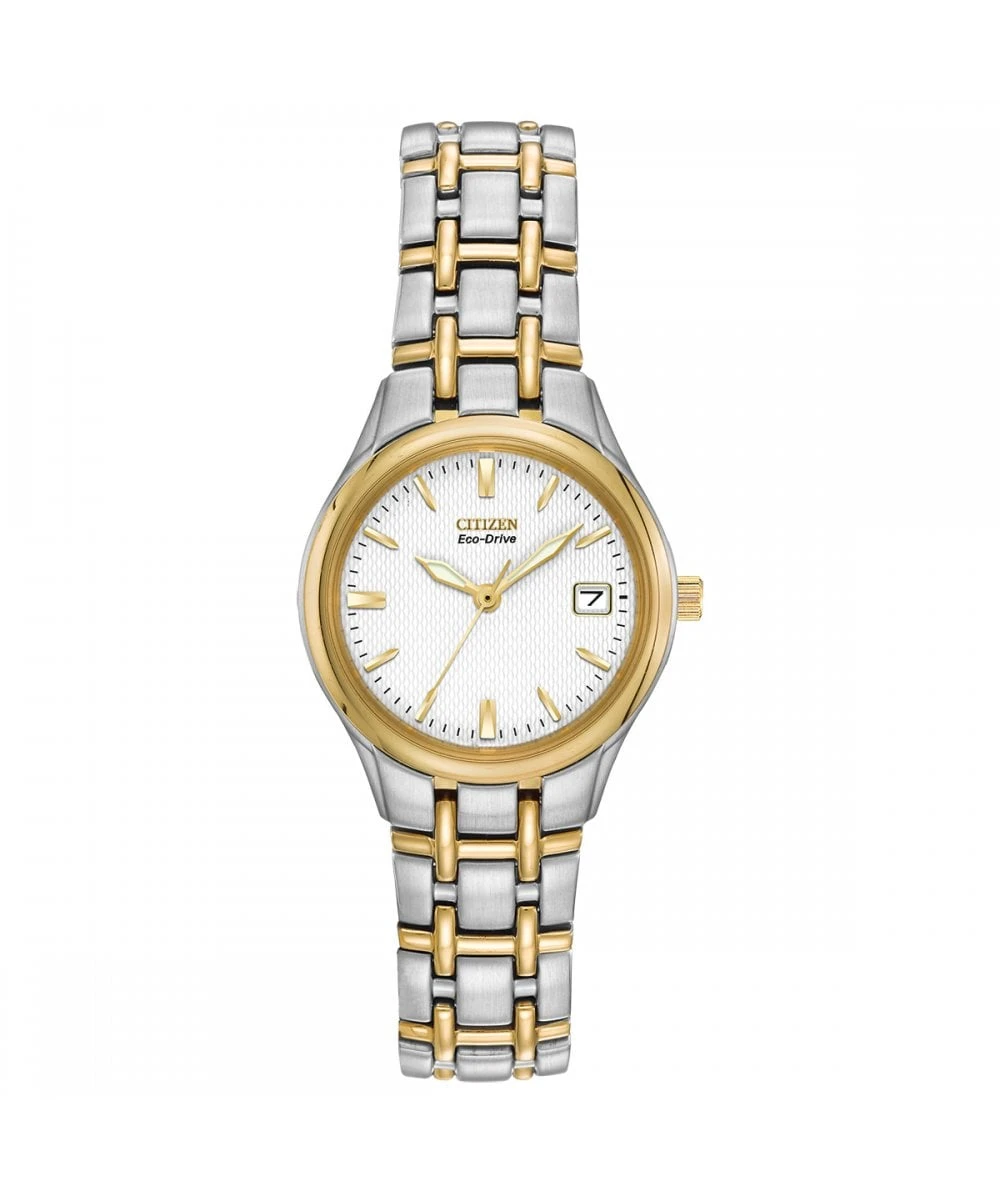 Citizen Citizen Eco-Drive Silhouette Two Tone Ladies Bracelet Watch 3 Citizen Citizen Eco-Drive Silhouette Two Tone Ladies Bracelet Watch