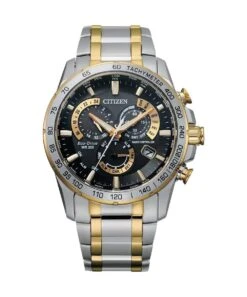Citizen Citizen Eco-Drive Two Tone Perpetual Chrono A.T Gents Bracelet Watch