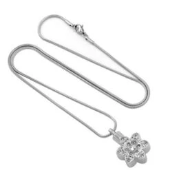Crystal Flower - Stainless Steel Ashes Jewellery Memorial Keepsake Pendant 12 Crystal Flower - Stainless Steel Ashes Jewellery Memorial Keepsake Pendant -Ornaments Promotion Store crystalflower3