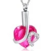 Crystal Pink Heart -Stainless Steel Cremation Ashes Jewellery Urn Pendant 2 Crystal Pink Heart -Stainless Steel Cremation Ashes Jewellery Urn Pendant -Ornaments Promotion Store crystalpink11