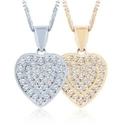 Dainty Heart Cremation Ashes Memorial Pendant