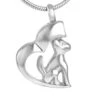 Dog In Heart - Stainless Steel Cremation Ashes Jewellery Pendant 2 Dog In Heart - Stainless Steel Cremation Ashes Jewellery Pendant -Ornaments Promotion Store dogheartss
