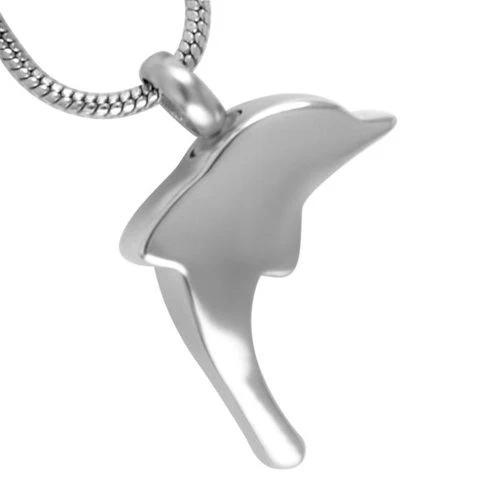 Dolphin - Stainless Steel Cremation Ashes Memorial Jewellery Pendant 4 Dolphin - Stainless Steel Cremation Ashes Memorial Jewellery Pendant - Image 2