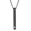 Elegant Slim Cylinder Black - Stainless Steel Cremation Ashes Pendant 2 Elegant Slim Cylinder Black - Stainless Steel Cremation Ashes Pendant -Ornaments Promotion Store elegantcylinderblack