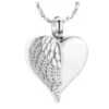 Feathered Wing Heart -Stainless Steel Cremation Ashes Jewellery Urn Pendant 1 Feathered Wing Heart -Stainless Steel Cremation Ashes Jewellery Urn Pendant -Ornaments Promotion Store featheredwingedheart