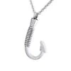 Fish Hook - Stainless Steel Cremation Ashes Keepsake Jewellery Pendant 2 Fish Hook - Stainless Steel Cremation Ashes Keepsake Jewellery Pendant -Ornaments Promotion Store fishinghookashesjewellery