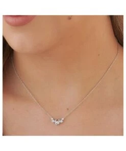 Ornaments Promotion Store -Ornaments Promotion Store gladstones jewellers 18ct white gold diamond droplet necklace p2601 21907 image