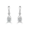 Gladstones Jewellers 18ct White Gold Diamond Droplet Studs 1 Gladstones Jewellers 18ct White Gold Diamond Droplet Studs -Ornaments Promotion Store gladstones jewellers 18ct white gold diamond droplet studs p2602 21903 image