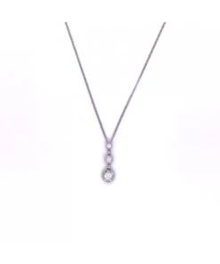 Gladstones Jewellers 18ct White Gold Diamond Pendant