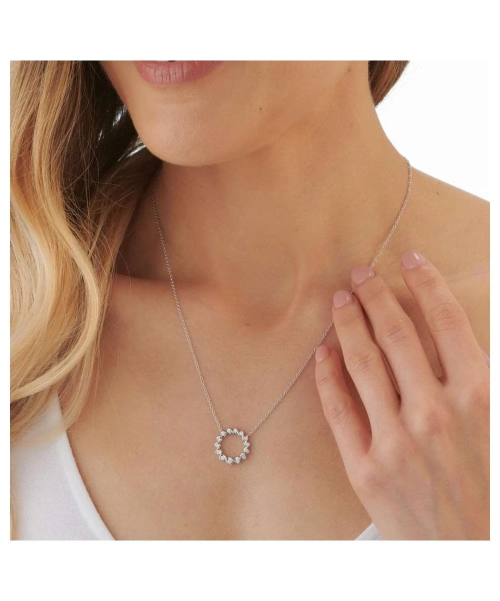 Gladstones Jewellers 18ct White Gold Diamond Ribbon Twist Necklace 4 Gladstones Jewellers 18ct White Gold Diamond Ribbon Twist Necklace - Image 2