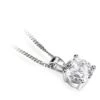 Gladstones Jewellers 18ct White Gold Four Claw Diamond Pendant 1 Gladstones Jewellers 18ct White Gold Four Claw Diamond Pendant -Ornaments Promotion Store gladstones jewellers 18ct white gold four claw diamond pendant p752 6574 image
