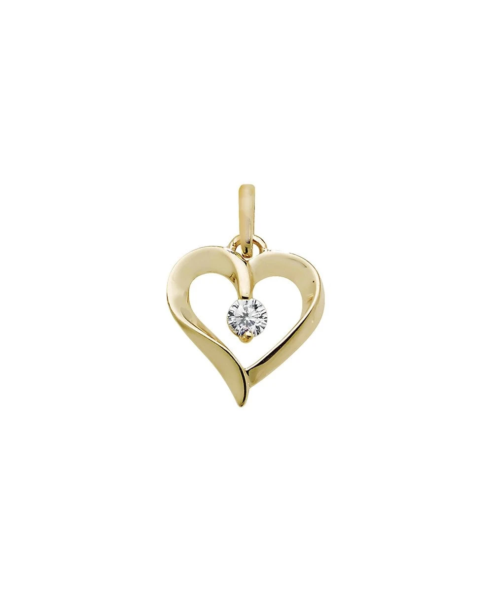Gladstones Jewellers 9ct Gold CZ Heart Pendant 3 Gladstones Jewellers 9ct Gold CZ Heart Pendant