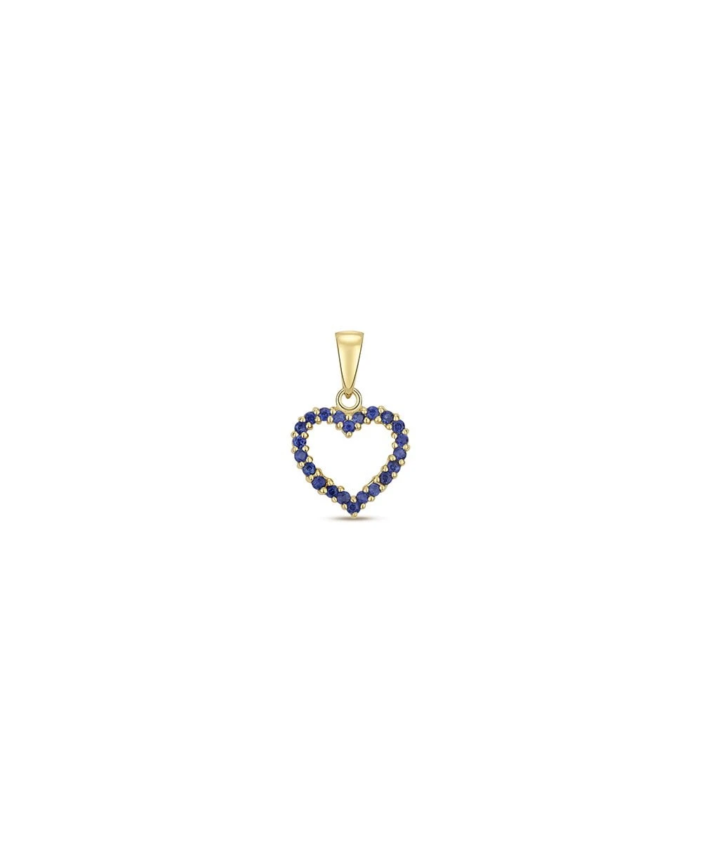 Gladstones Jewellers 9ct Gold Sapphire Heart Pendant 3 Gladstones Jewellers 9ct Gold Sapphire Heart Pendant