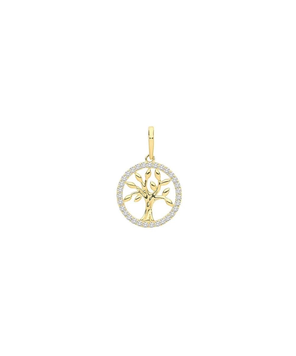 Gladstones Jewellers 9ct Gold Tree Of Life CZ Pendant 3 Gladstones Jewellers 9ct Gold Tree Of Life CZ Pendant
