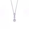 Gladstones Jewellers 9ct White Gold 0.38ct Diamond 3 Stone Pendant -Ornaments Promotion Store gladstones jewellers 9ct white gold 0 38ct diamond 3 stone pendant p3704 29941 image