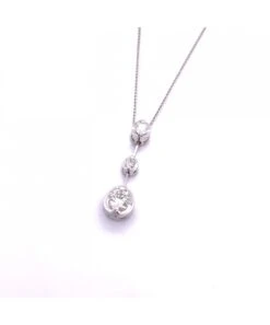 Ornaments Promotion Store -Ornaments Promotion Store gladstones jewellers 9ct white gold 0 38ct diamond 3 stone pendant p3704 29942 image