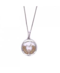 Gladstones Jewellers 9ct White Gold Diamond 3 Colour Pendant