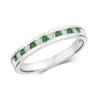 Gladstones Jewellers 9ct White Gold Emerald & Diamond Ring -Ornaments Promotion Store gladstones jewellers 9ct white gold emerald diamond ring p4611 32061 image
