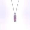 Gladstones Jewellers 9ct White Gold Pink Sapphire & Diamond Pendant -Ornaments Promotion Store gladstones jewellers 9ct white gold pink sapphire diamond pendant p3703 29931 image