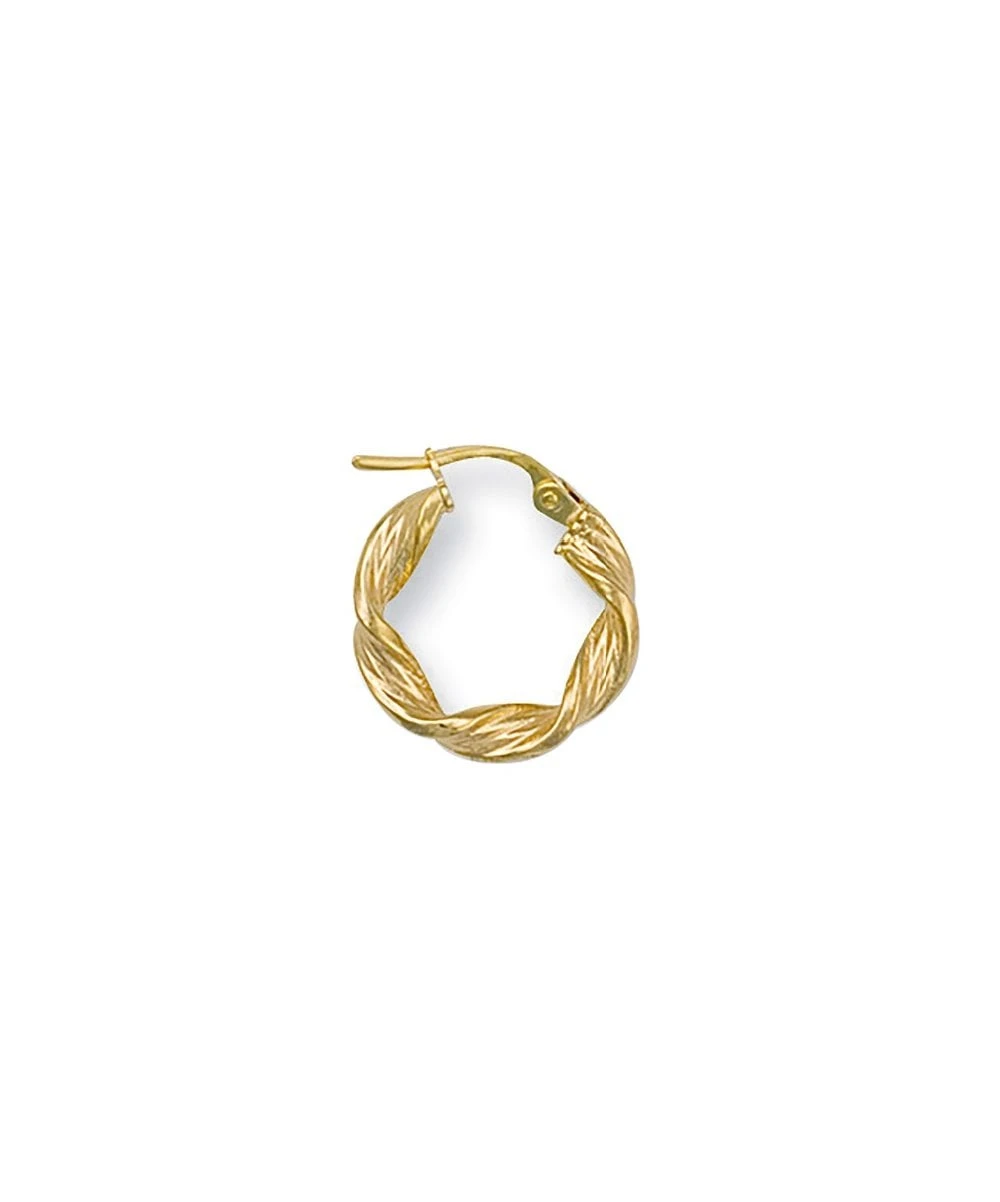 Gladstones Jewellers 9ct Yellow Gold 17mm Twisted Hoop Earrings 3 Gladstones Jewellers 9ct Yellow Gold 17mm Twisted Hoop Earrings
