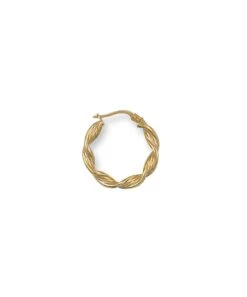 Gladstones Jewellers 9ct Yellow Gold 22mm Twisted Hoop Earrings