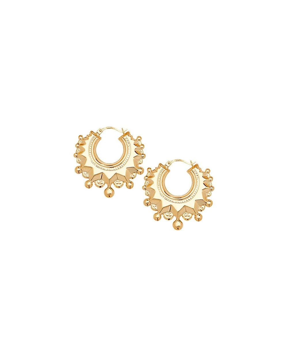 Gladstones Jewellers 9ct Yellow Gold 28mm Fancy Hoop Earrings 3 Gladstones Jewellers 9ct Yellow Gold 28mm Fancy Hoop Earrings