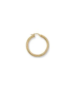 Gladstones Jewellers 9ct Yellow Gold 30mm Twisted Hoop Earrings