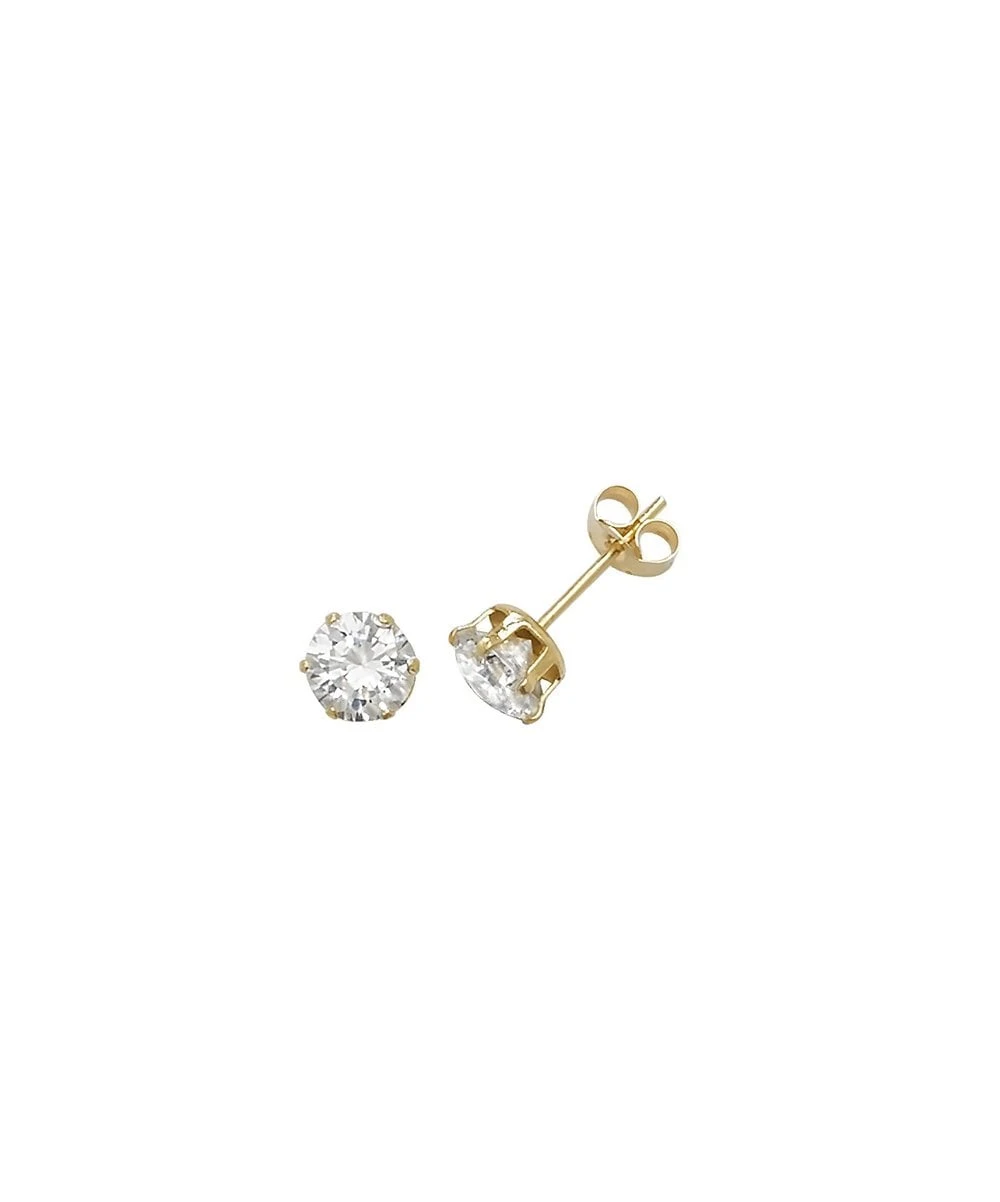Gladstones Jewellers 9ct Yellow Gold 5mm CZ Stud Earrings 3 Gladstones Jewellers 9ct Yellow Gold 5mm CZ Stud Earrings