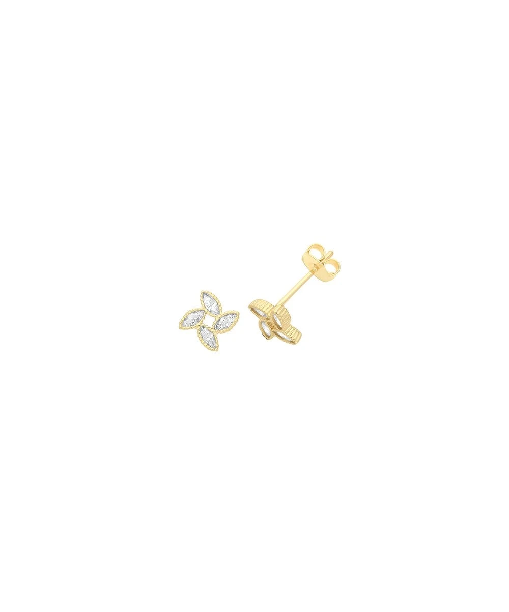 Gladstones Jewellers 9ct Yellow Gold CZ Stud Earrings 3 Gladstones Jewellers 9ct Yellow Gold CZ Stud Earrings