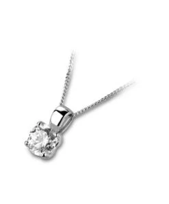 Gladstones Jewellers Four Claw Diamond Necklace