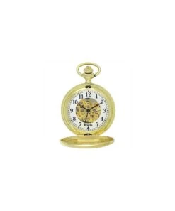 Gladstones Jewellers Ravel Gold Coloured Pocket Watch