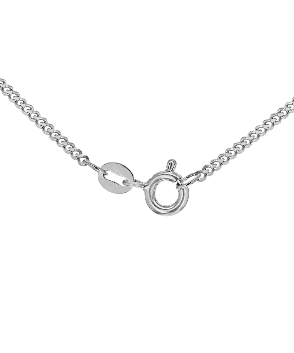 Gladstones Jewellers Silver 4mm CZ Solitaire Necklace 4 Gladstones Jewellers Silver 4mm CZ Solitaire Necklace - Image 2