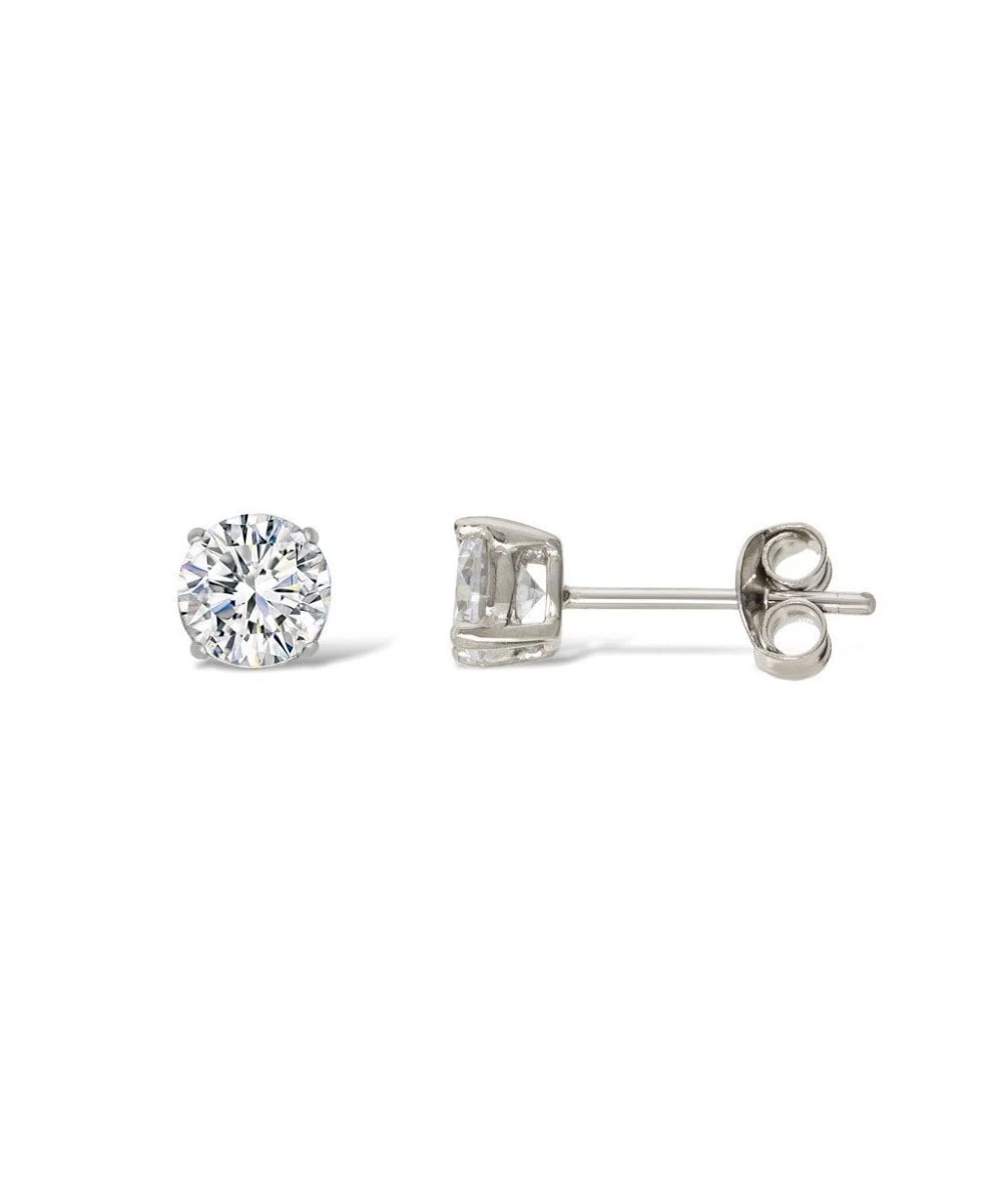 Gladstones Jewellers Silver 5mm CZ Stud Earrings 3 Gladstones Jewellers Silver 5mm CZ Stud Earrings