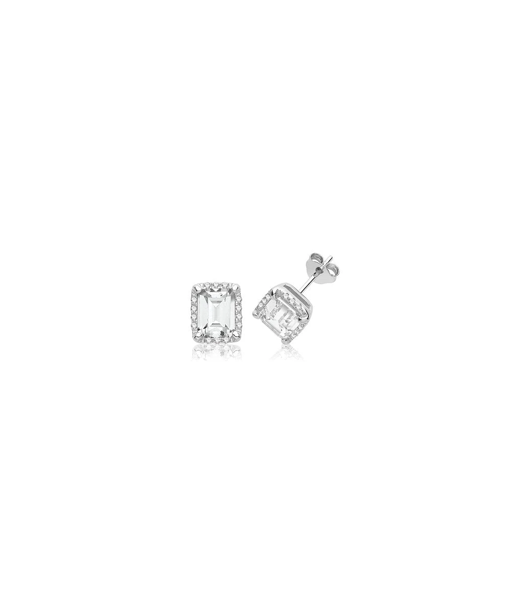 Gladstones Jewellers Silver Halo CZ Stud Earrings 3 Gladstones Jewellers Silver Halo CZ Stud Earrings