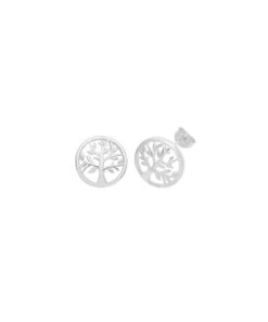 Gladstones Jewellers Silver Tree Of Life Stud Earrings