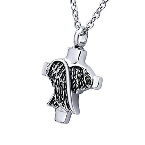 Heavenly Cross - Stainless Steel Ashes Memorial Jewellery Pendant 3 Heavenly Cross - Stainless Steel Ashes Memorial Jewellery Pendant