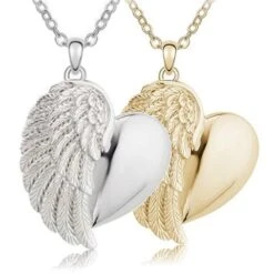 Heavenly Heart Cremation Ashes Memorial Pendant