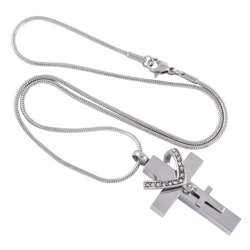 Honorable Cross - Stainless Steel Cremation Ashes Jewellery Pendant 6 Honorable Cross - Stainless Steel Cremation Ashes Jewellery Pendant - Image 4