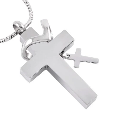 Honorable Cross - Stainless Steel Cremation Ashes Jewellery Pendant 5 Honorable Cross - Stainless Steel Cremation Ashes Jewellery Pendant - Image 3