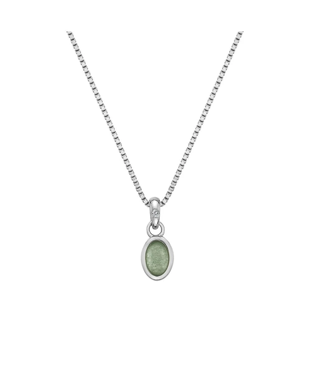 Hot Diamonds Hot Diamonds Birthstone Pendant - March Green Aventurine 3 Hot Diamonds Hot Diamonds Birthstone Pendant - March Green Aventurine